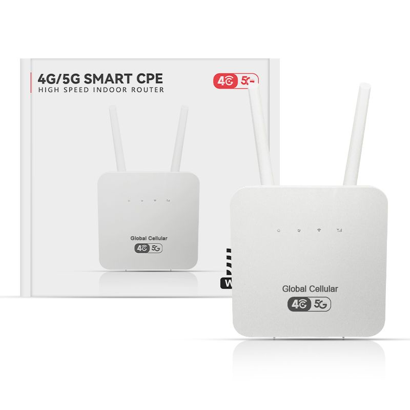 4G LTE WiFi 6 SIM Router with External Antennas - 300Mbps Wireless Router
