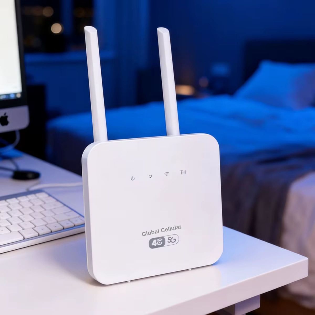 4G LTE WiFi 6 SIM Router with External Antennas - 300Mbps Wireless Router