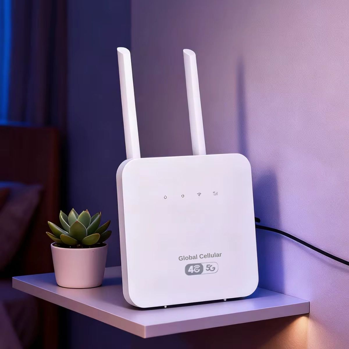 4G LTE WiFi 6 SIM Router with External Antennas - 300Mbps Wireless Router