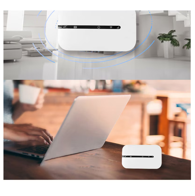 Portable 4G/5G Wi-Fi Router with SIM Card Slot Supports Multiple Devices