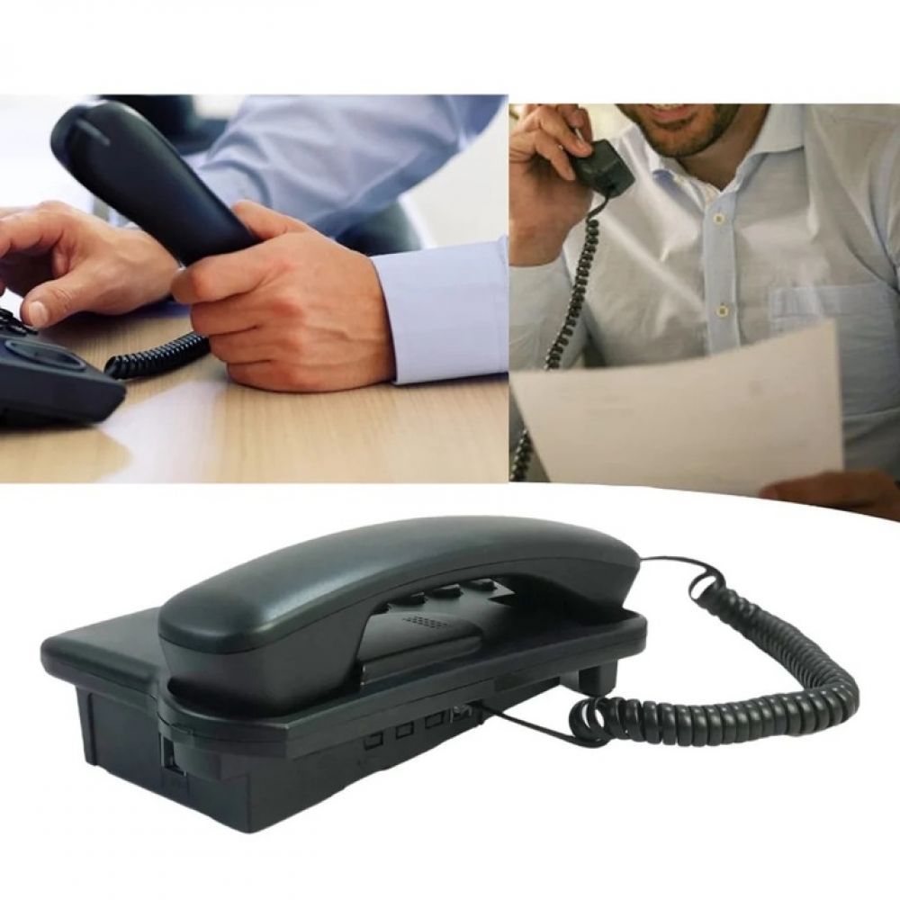 Wired Desktop Wall Mount Corded Telephone English Extension Phone